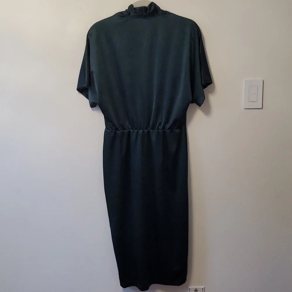 Leota Willow Teal Green Dress in Luster Jersey